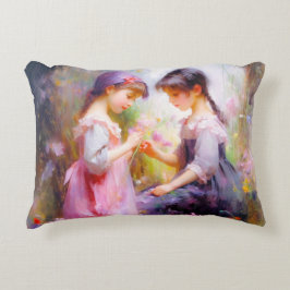 Freunde und Blume Dekokissen