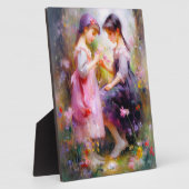 Freunde und Blume Fotoplatte (Seite)