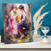 Freunde und Blume Fotoplatte (Seite)