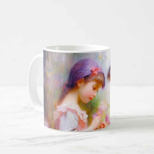 Freunde und Blume Kaffeetasse (Vorderseite Links)