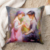 Freunde und Blume Kissen (Decke)