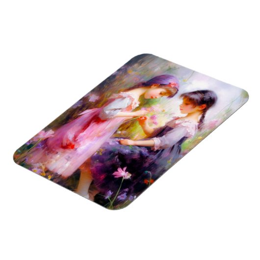 Freunde und Blume Magnet (Linke Seite)
