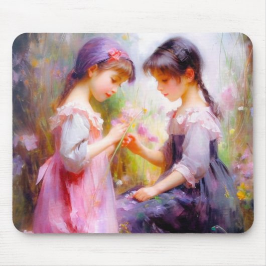Freunde und Blume Mousepad (Vorne)