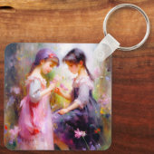 Freunde und Blume Schlüsselanhänger (Rückseite)