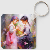 Freunde und Blume Schlüsselanhänger (Rückseite)