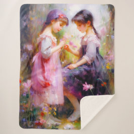 Freunde und Blume Sherpadecke