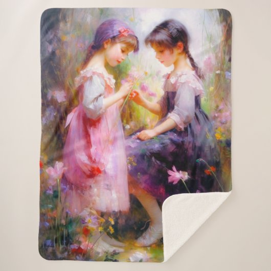 Freunde und Blume Sherpadecke (Vorderseite)