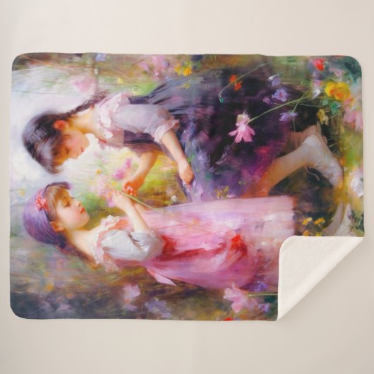 Freunde und Blume Sherpadecke (Vorderseite (Horizontal))