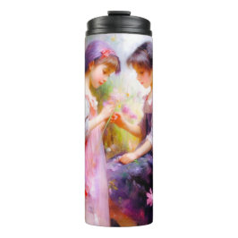 Freunde und Blume Thermosbecher