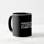 Freunde und Comic ohne Tasse (Vorderseite Links)