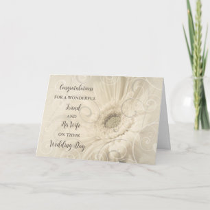Freunde und Ehefrau Hochzeitstag Herzlichen Glückw Karte