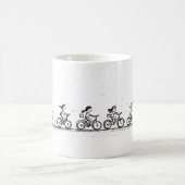Freunde und Fahrrad Kaffeetasse (Mittel)