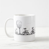 Freunde und Fahrrad Kaffeetasse (Links)