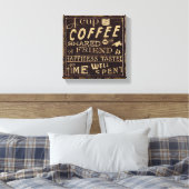 Freunde und Kaffee Leinwanddruck (Insitu (Schlafzimmer))