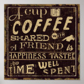 Freunde und Kaffee Poster (Vorne)