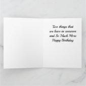 **FREUNDE** UND MUSIK 2 DINGE, DIE WIR AM GEBURTST KARTE (Innenseite)