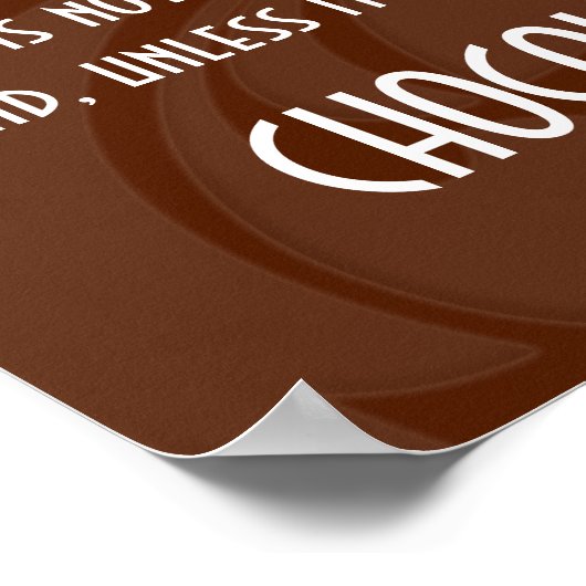 Freunde und Schokolade-Poster Poster (Ecke)