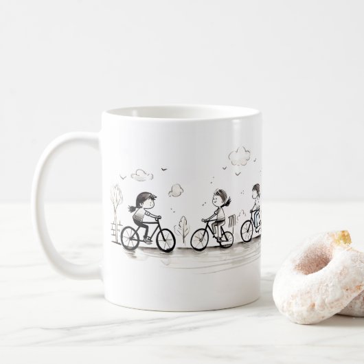 Freunde und süße Erinnerungen Kaffeetasse (Mit Donut)
