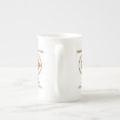 Freunde und Tee - eine süße Kombination - Teesloga Porzellantasse (Rückseite)