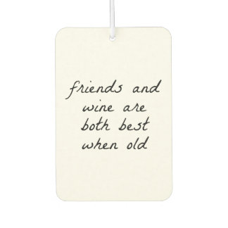 Freunde und Wein Autolufterfrischer