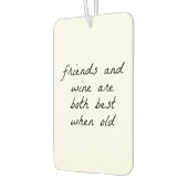 Freunde und Wein Autolufterfrischer (Links)