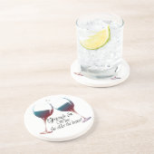 Freunde und Wein, je älter, je besser, Untersetzer (Seite)