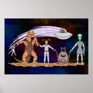 Freunde ungeachtet der Unterschiede Poster