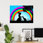 Freunde unter dem Regenbogen Poster (Heimbüro)