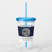 Freunde Urlaub Tropische Girls Tour Palmen Acryltrinkbecher (Vorderseite)