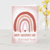 Freunde Valentinstag Handgestrichen Soft Pink Karte (Gelbe Blume)