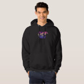 Freunde verschweißte Kiste mit niedrigem Poly Hoodie (Vorne ganz)