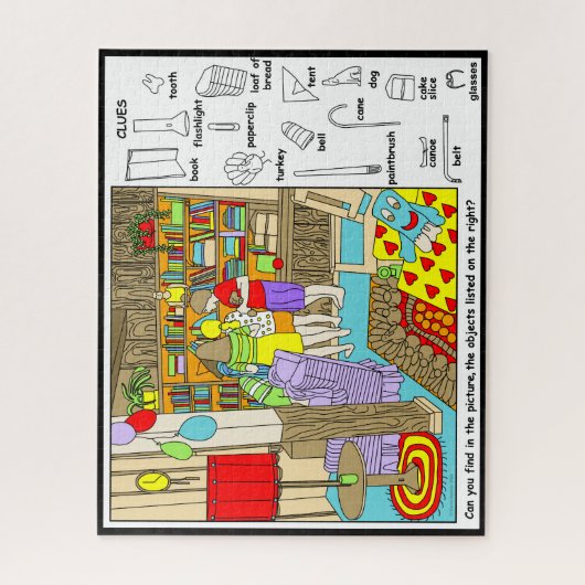 Freunde versteckte Objekte Puzzle (Vertikal)