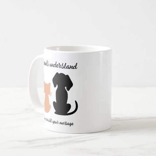 Freunde verstehen Hunde als Besties Kaffeetasse (Vorderseite Links)