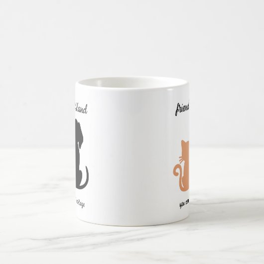 Freunde verstehen Hunde als Besties Kaffeetasse (Mittel)