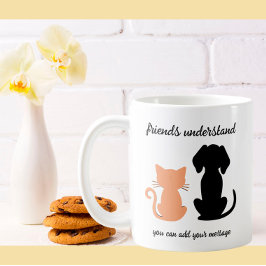 Freunde verstehen Hunde als Besties Kaffeetasse