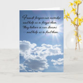 Freunde verzeihen unseren Fehlern... Karte (Gelbe Blume)