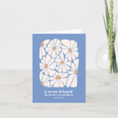 Freunde Vielen Dank Daisy Blue Scripture Bible Ver Karte (Vorderseite)