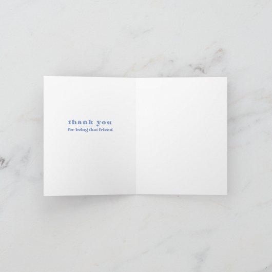 Freunde Vielen Dank Daisy Blue Scripture Bible Ver Karte (Innenseite)