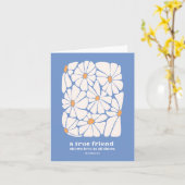 Freunde Vielen Dank Daisy Blue Scripture Bible Ver Karte (Gelbe Blume)