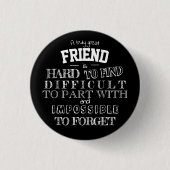 Freunde Vielen Dank Dankbarkeit Geschenkskript-bes Button (Vorderseite)