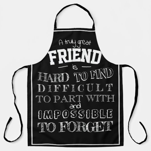 Freunde Vielen Dank Dankeschön Geschenk beste Freu Schürze (Vorderseite)