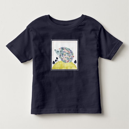 Freunde von Clementine | Folk Art Hedge Hog Kleinkind T-shirt (Vorderseite)
