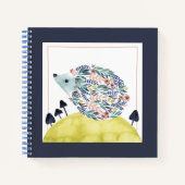 Freunde von Clementine | Folk Art Hedge Hog Notizblock (Vorderseite)