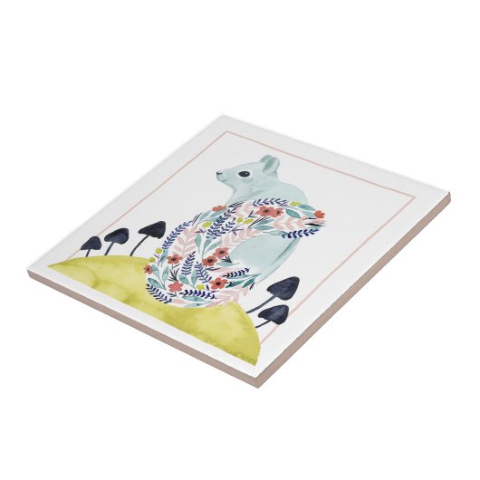 Freunde von Clementine | Volkskunsthörnchen Fliese (Seite)