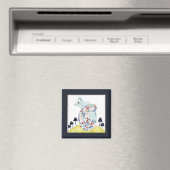 Freunde von Clementine | Volkskunsthörnchen Magnet (In Situ (Geschirrspüler))