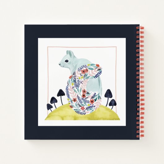 Freunde von Clementine | Volkskunsthörnchen Notizblock (Rückseite)