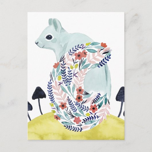 Freunde von Clementine | Volkskunsthörnchen Postkarte (Vorderseite)