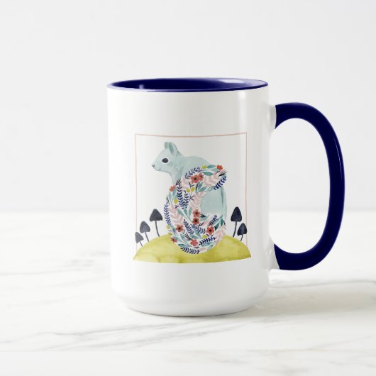 Freunde von Clementine | Volkskunsthörnchen Tasse (Rechts)