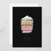 Freunde von Erntedank Rachel Trifle Friends Funny Einladung (Vorne/Hinten)