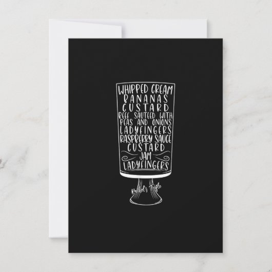 Freunde von Erntedank Rachel's Trifle Whipped Crea Einladung (Vorderseite)